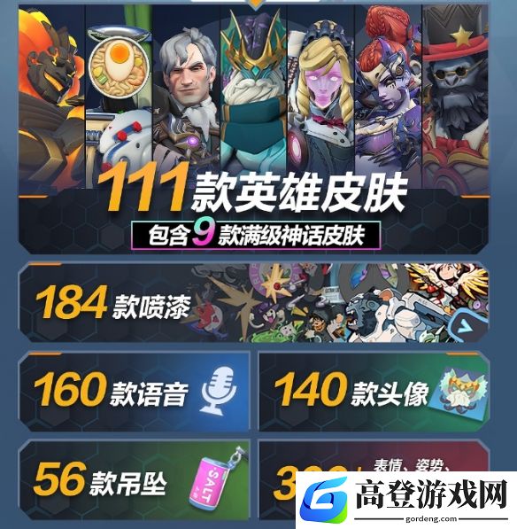 守望先锋国服回归补偿奖励：满级神话皮肤和高级战令奖励