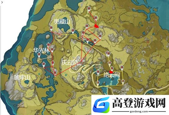 原神绝云椒椒哪里采集 绝云椒椒高效采集路线图