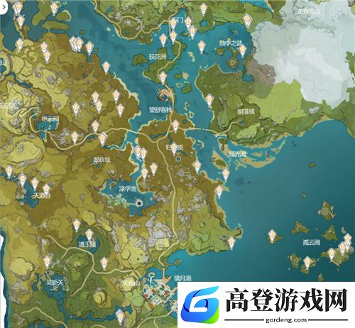 原神璃月区域特产分布图 璃月区域特产攻略