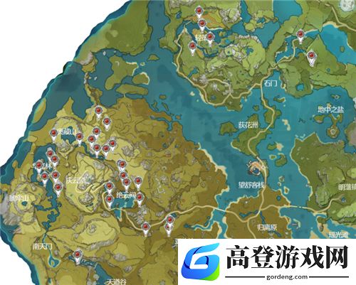 原神璃月区域特产分布图 璃月区域特产攻略