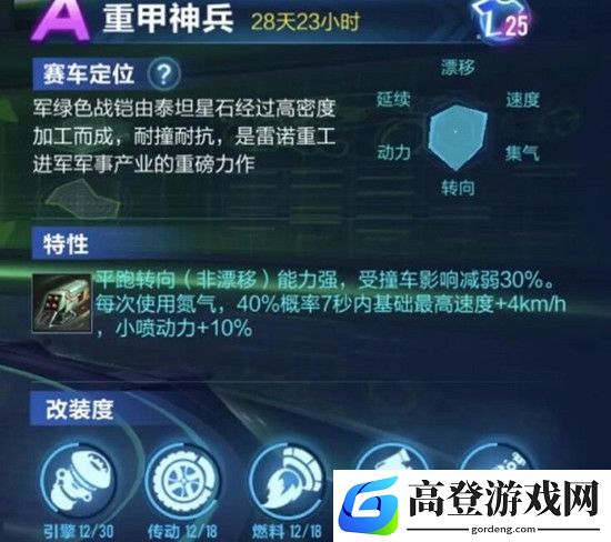 QQ飞车手游重甲神兵怎么改装 重甲神兵改装教程