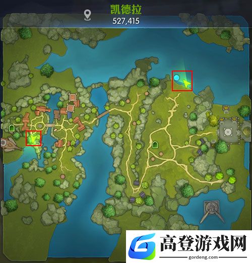 龙之谷2凯德拉风光剪影位置在哪  两个风景点旅行家坐标介绍